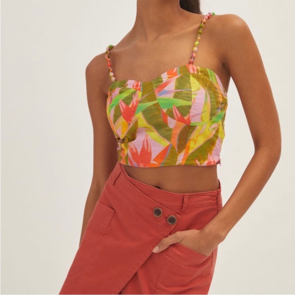 FARM Rio x Anthropologie Structured Crop Top - Picture 5 of 12